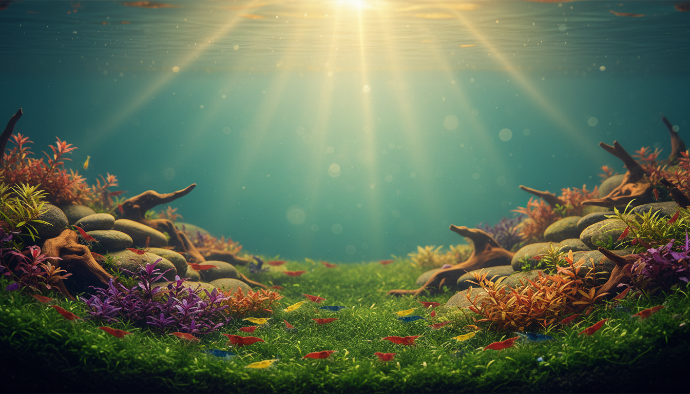 Underwater shrimp paradise